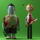 Illustration for article titled Let’s all pine for these digital mock-ups of Cornetto Trilogy vinyl figures